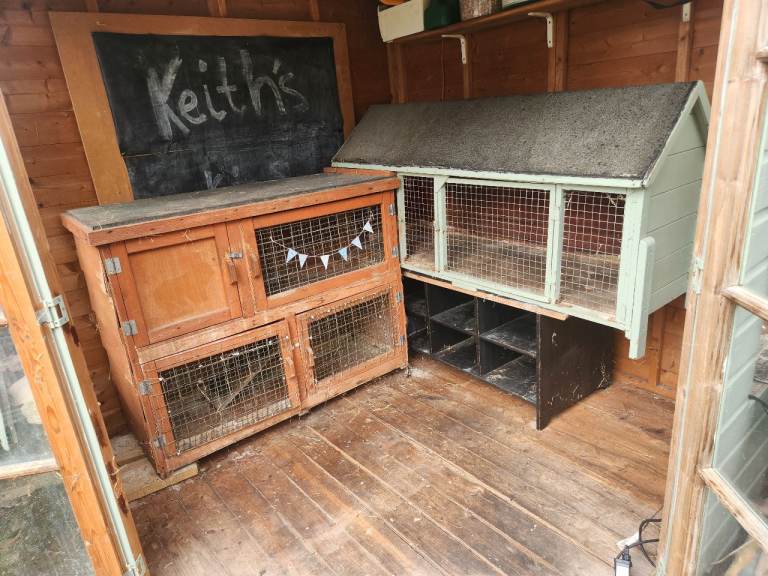 Guinea pig/rabbit hutches plus accessories
