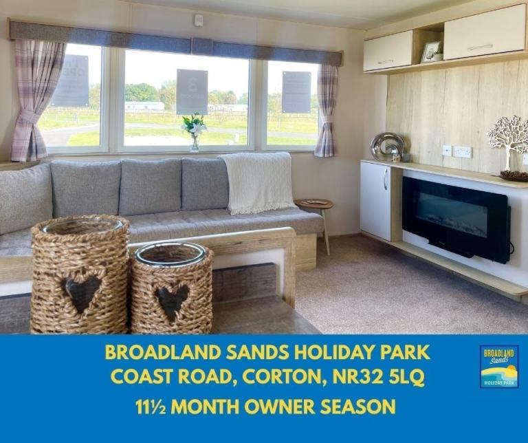 CHEAP STATIC CARAVAN FOR SALE AT BROADLAND SANDS HOLIDAY PARK 
