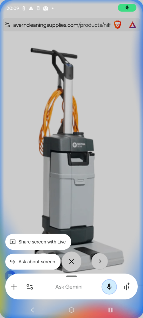 Nilfisk SC100 Scrubber dryer