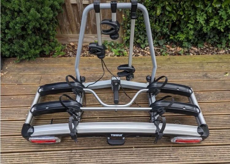 Thule EuroClasic 3 bike carrier tow bar tilts