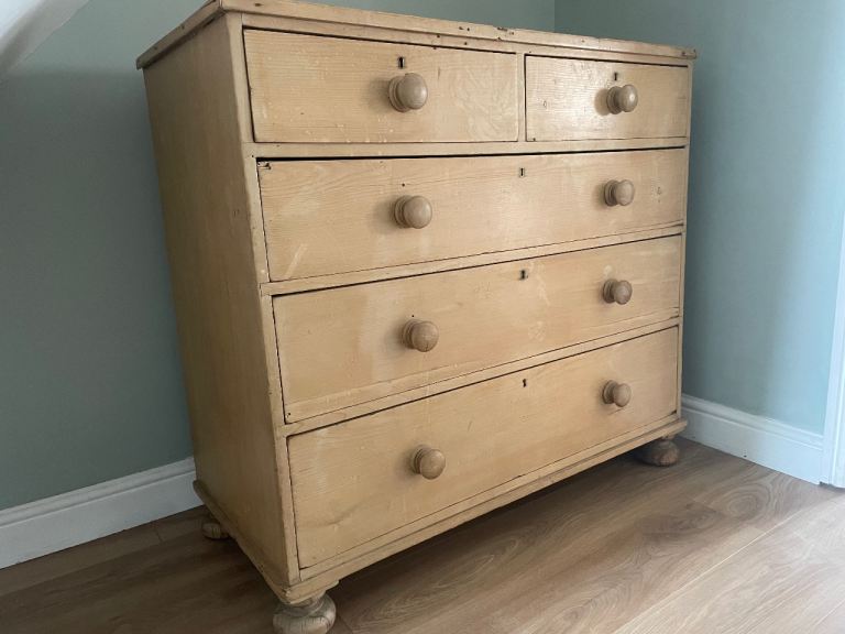 Victorian Pine Chest of Drawers 