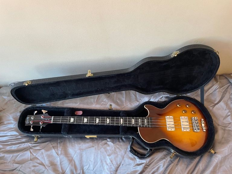 Gibson Les Paul Bass – 1998 USA – Tobacco Sunburst (Excellent + Original Case)