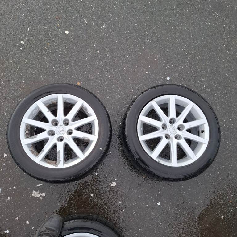 LEXUS GS300 ALLOY WHEELS. 17 INCH ALLOYS × 2 WITH TYRES 17" inch 235 47 17