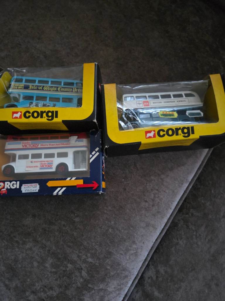 Corgi Die-Cast Bus Models – Brand New in Box