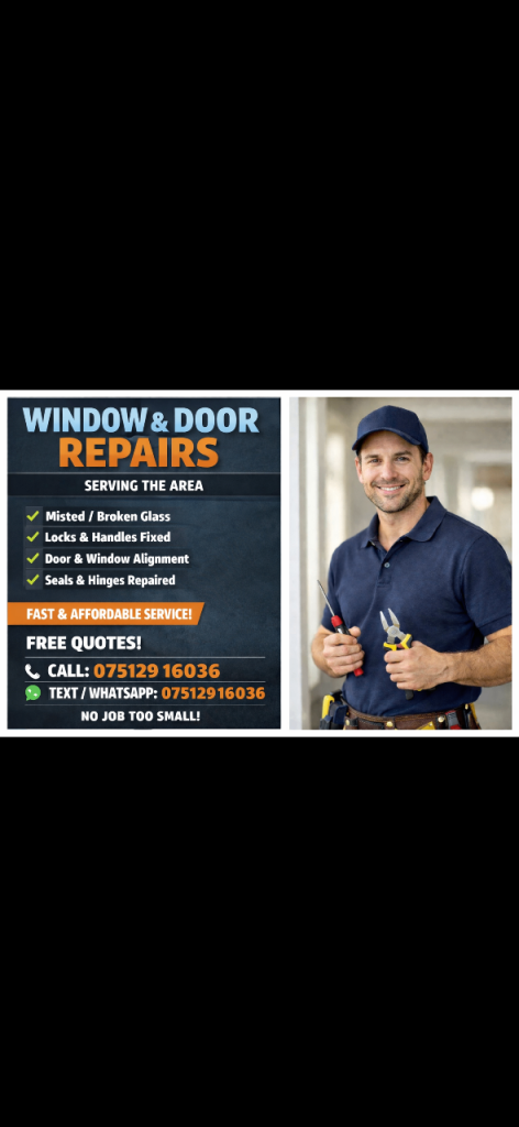 Windows & door repair-same day service 
