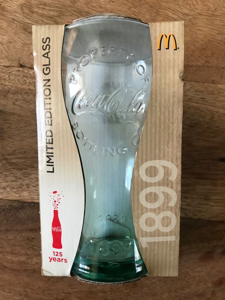 1899 MCDONALDS COCA COLA COKE GLASS  2011 BOXED COLLECTABLE LIMITED