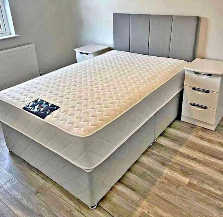 Divan Double (Single + King Size) Bed+Mattress CLEARANCE SALE ON BRAND NEW BEDS WITH MATTRESSES