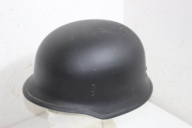 Classic German Style Motorcycle Helmet Black Military Display Cosplay 59-60cm
