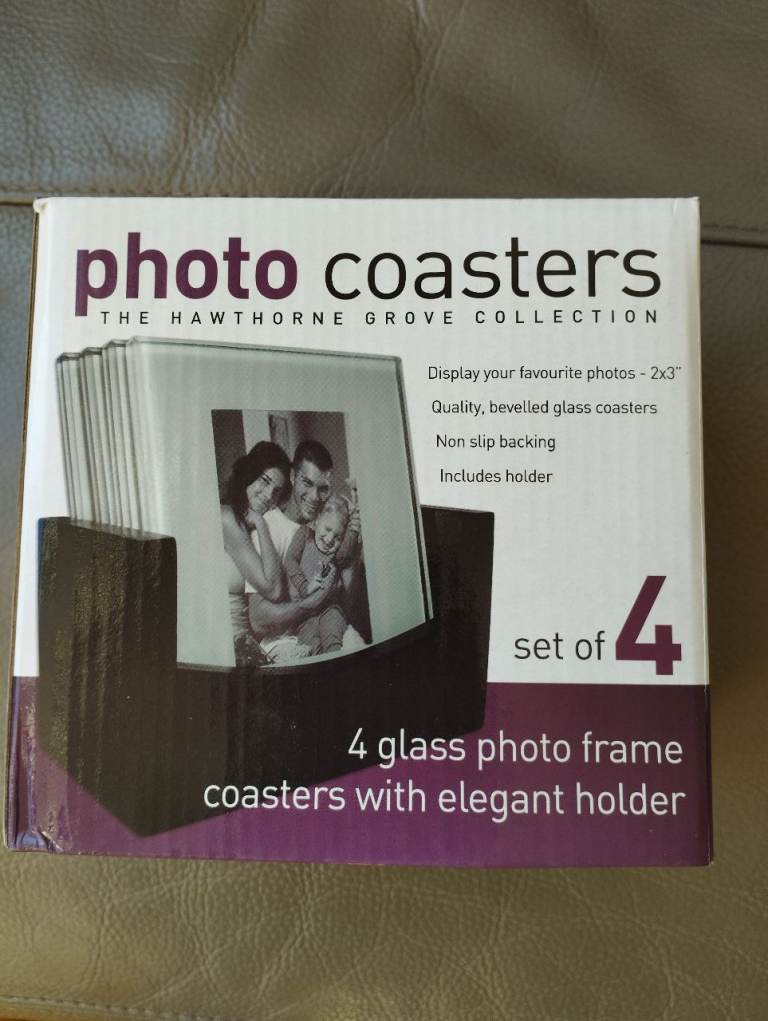 Hawthorn Grove Collection Photo Coasters Boxed New 