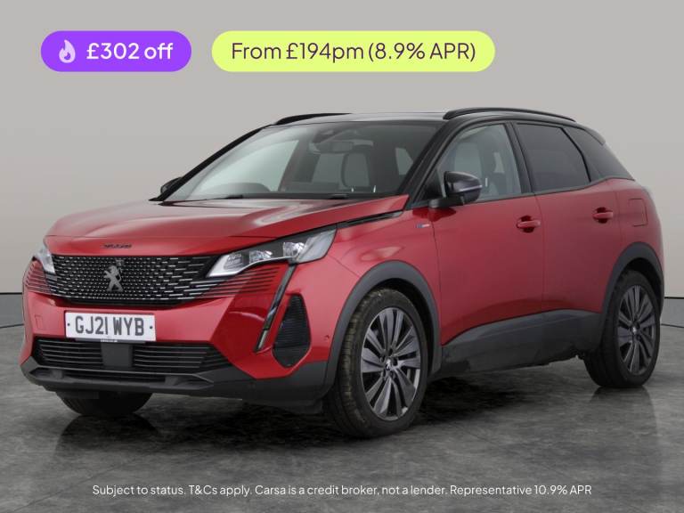 2021 Peugeot 3008 1.6 Hybrid 225 GT Premium 5dr e-EAT8 HATCHBACK PETROL/ELECTRIC Automatic