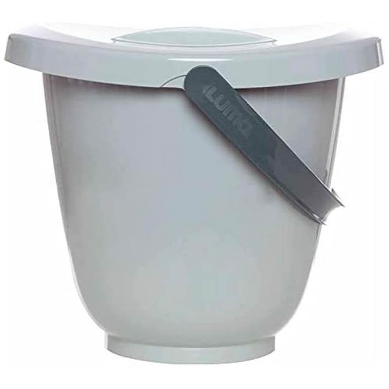 NEW Luma basket Laundry Bin Pail nappy pail Bucket Lid handle white 37 x 34x31