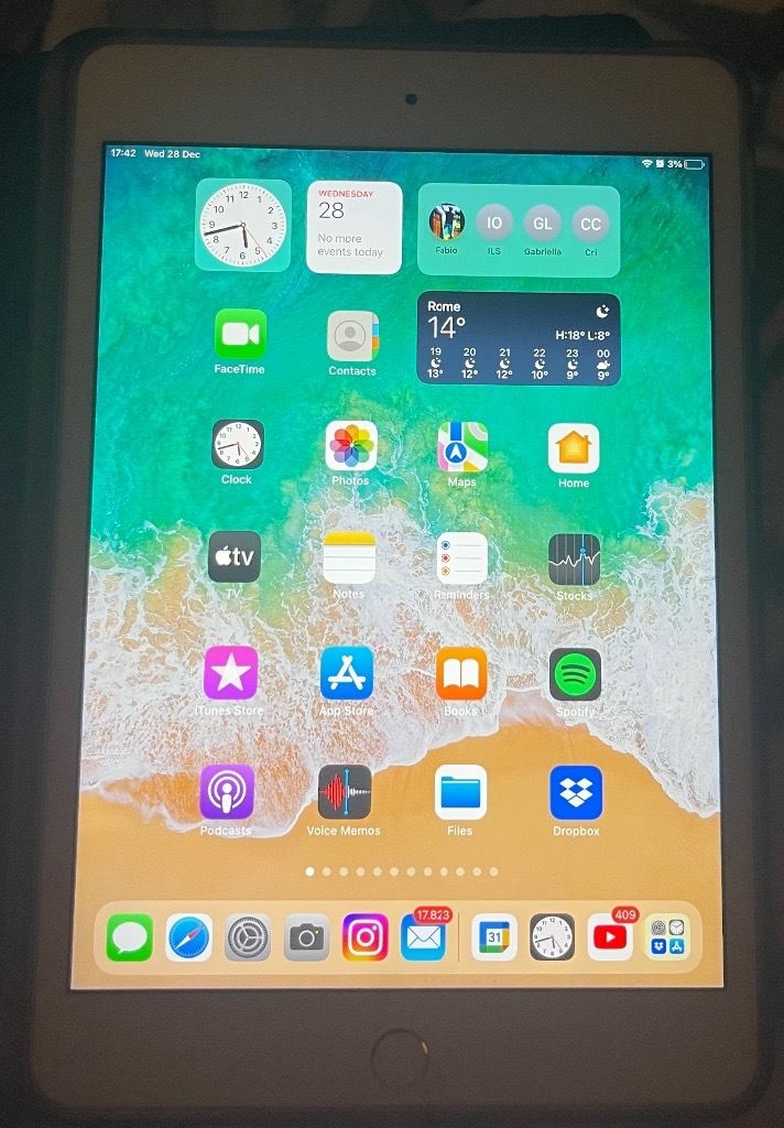 Mini iPad 4 silver 128GB