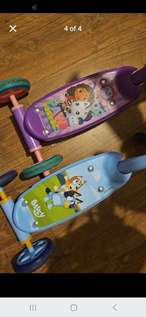 Kids Scooters and Helmets Bundle – Good Condition