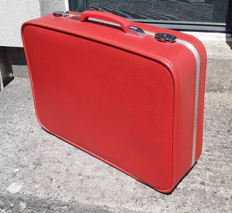 Vintage Antler Suitcase Red Small
