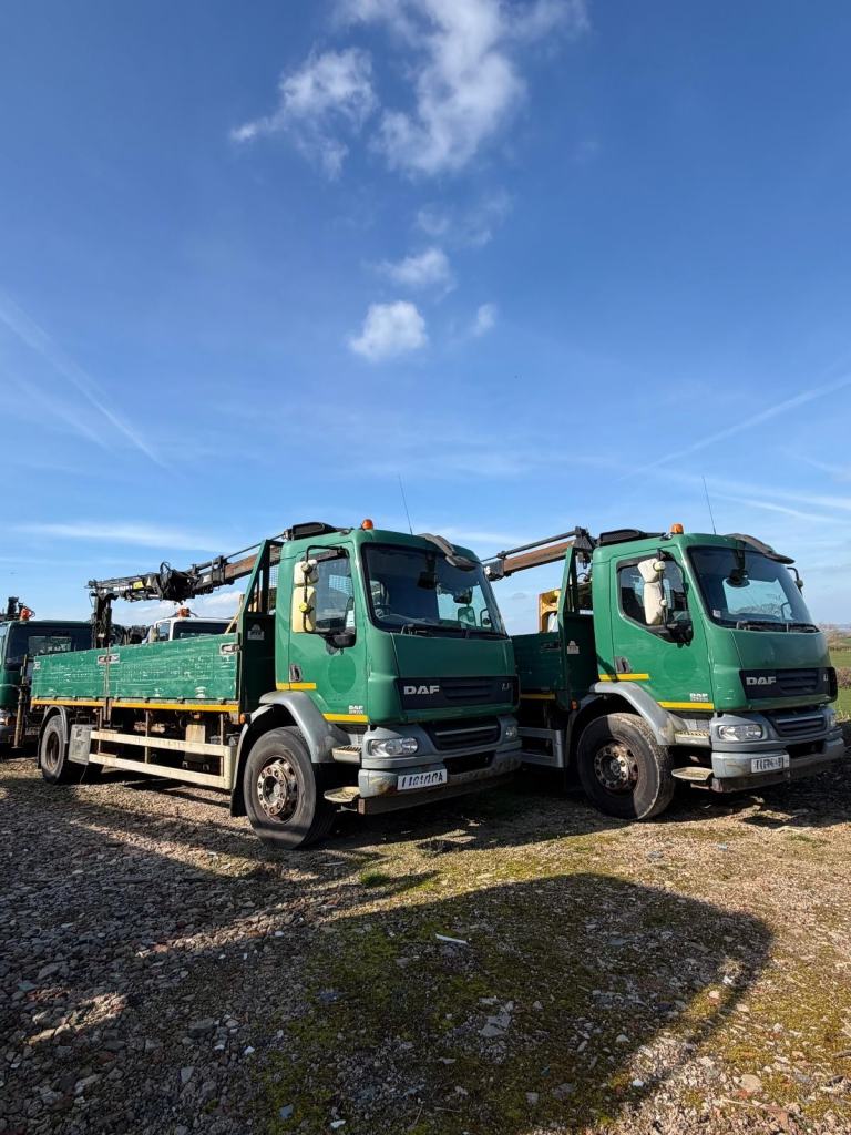 2012 DAF LF 55.220 18T DROPSIDE WITH ATLAS 92.2 CRANE