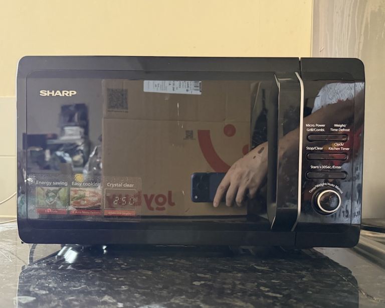 Sharp Black Microwave Oven – Good Working Condition