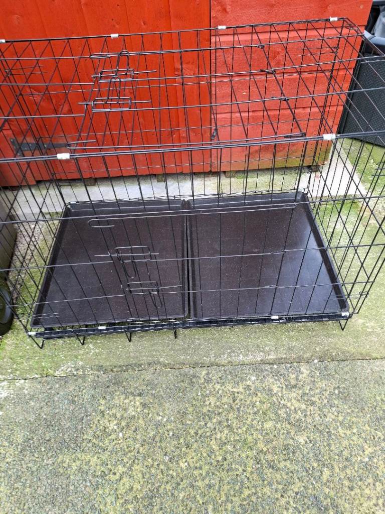 Dog double cage 