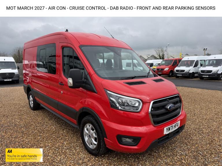 2022 Ford Transit 2.0 350 EcoBlue MHEV Limited Crew Van Double Cab 6dr Diesel Manual RWD L3 H Com...