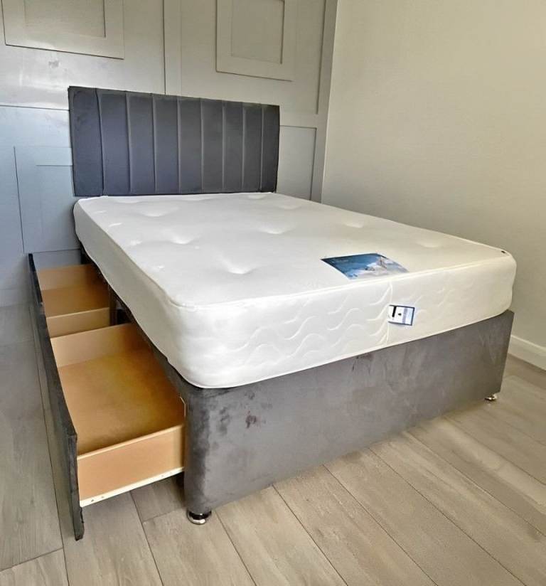 brand new  Divan Bed Base With Mattress Brand New ~~~ Cash On Delivery Order Now Free Delivery 🚛🚚