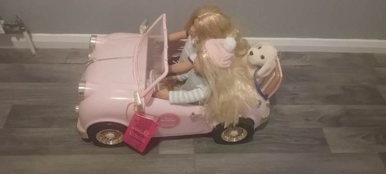 Our generation dolls car dog and accessories (used 5 times perfect condition)