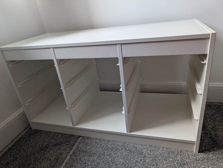 IKEA white trofast unit 