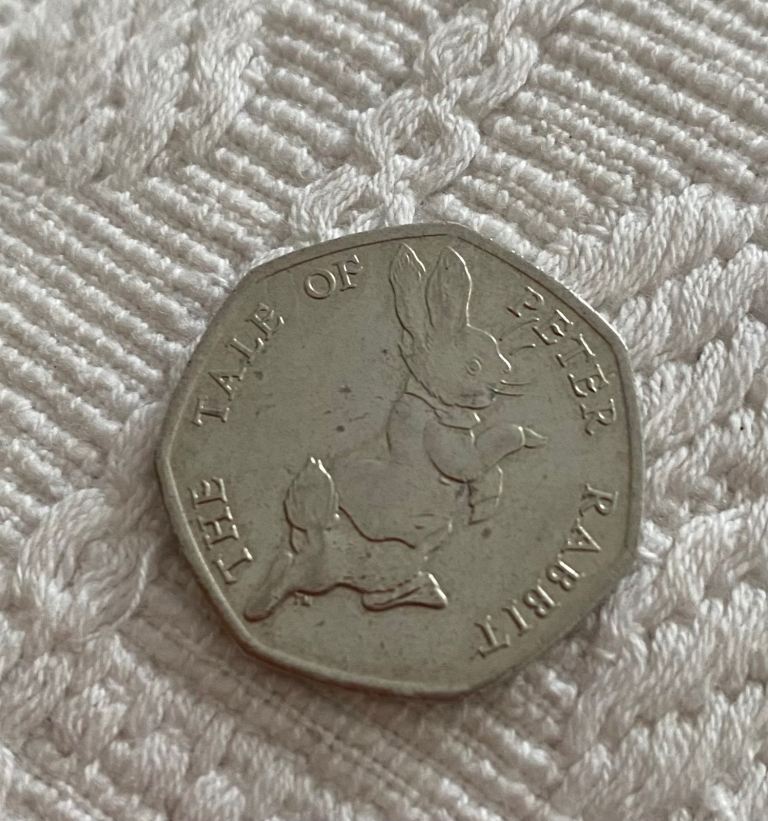 50p Tails of Peter Rabbit 
