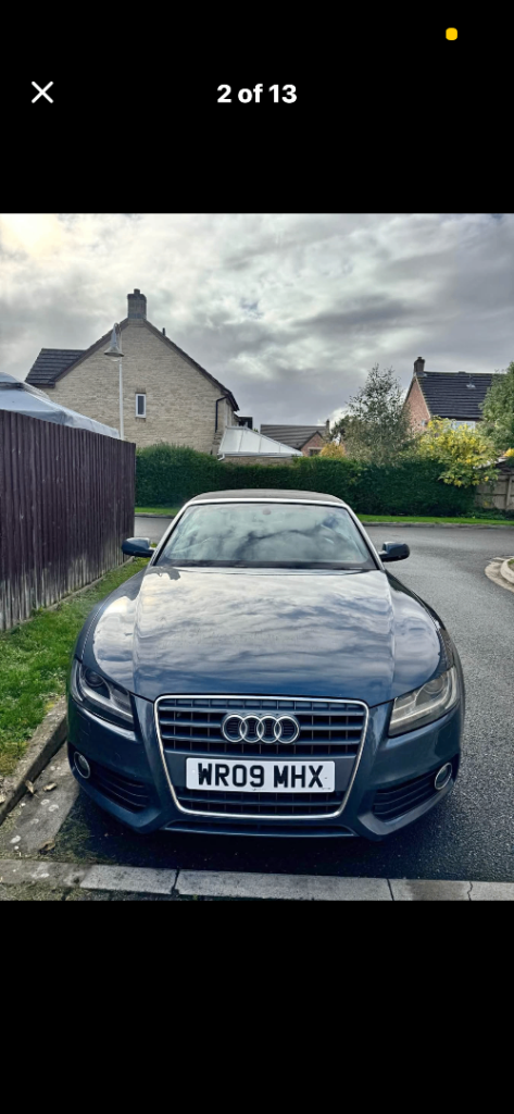 Audi, A5, Convertible, 2009, Manual, 1984 (cc), 2 doors