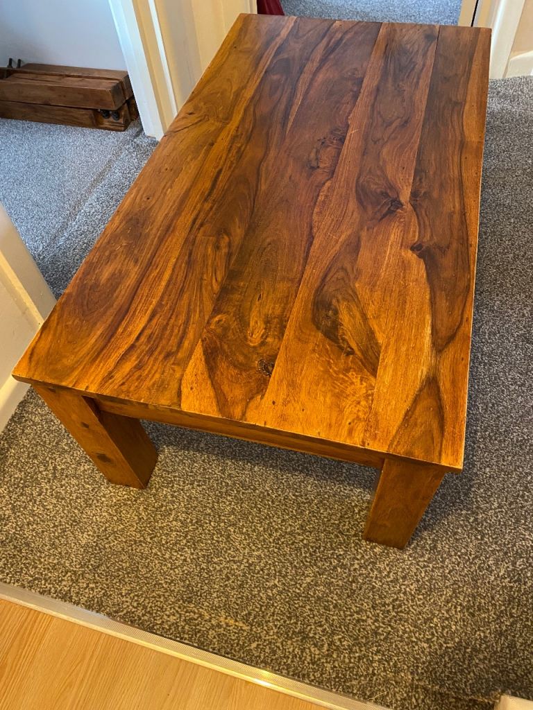 Two Piece Solid Rosewood Set with Matching Mirror