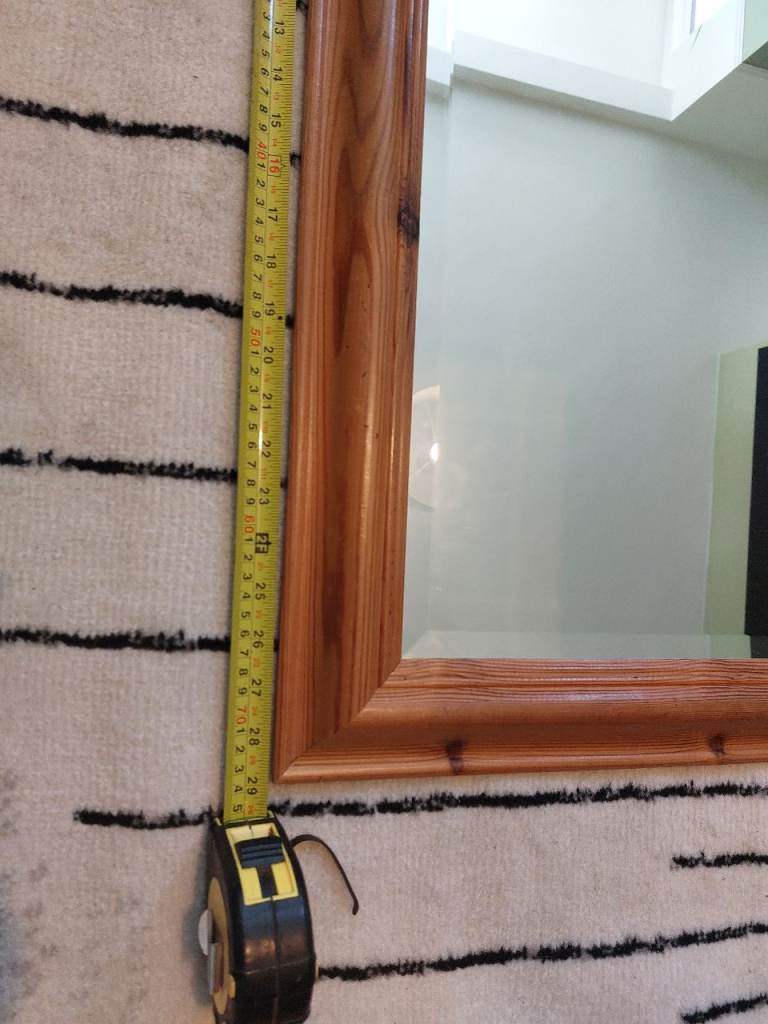 Mirror with wooden frame 