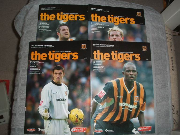 HULL CITY PROGRAMMES  X  4