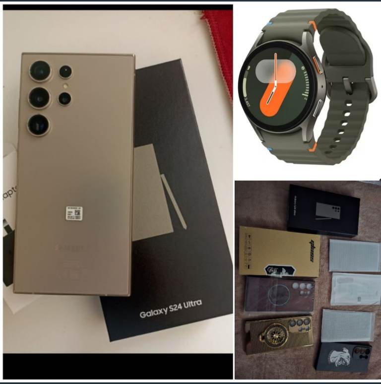 Samsung S24ultra + Galaxy watch 7 + accessories 