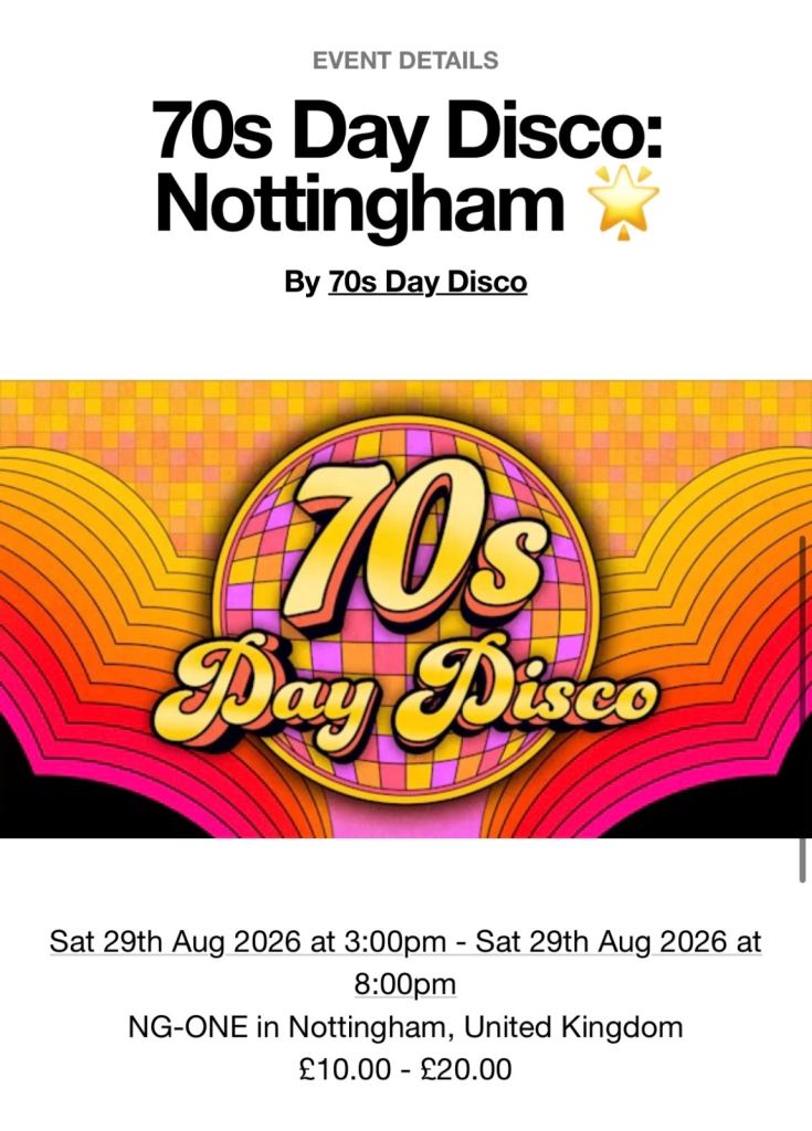70s Day Disco @ NG1