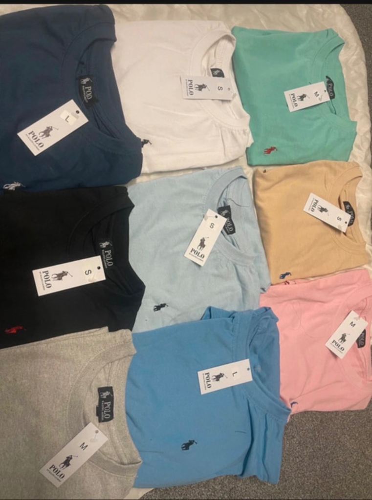 New Polo T-Shirts in Various Colours and Sizes