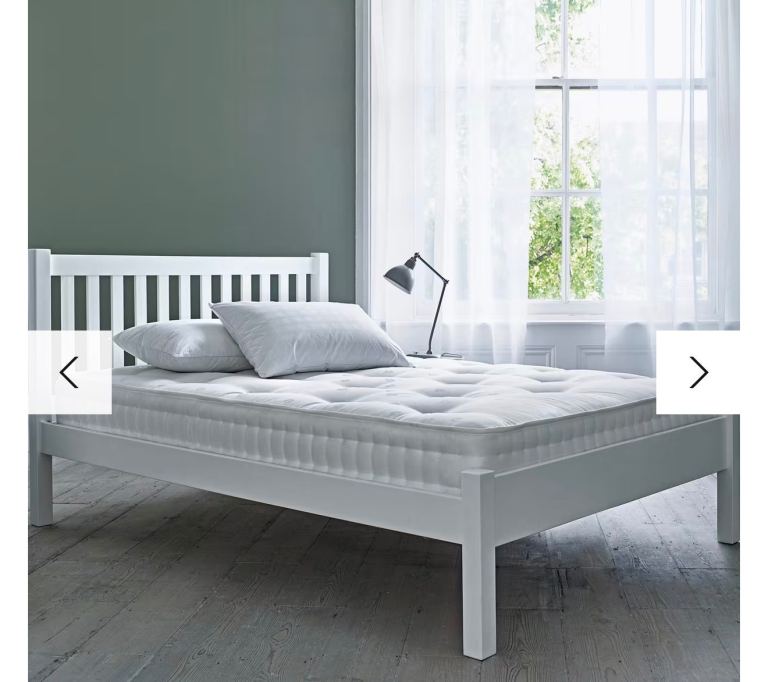 BRAND NEW John Lewis Wilton Bed Frame, Double, White