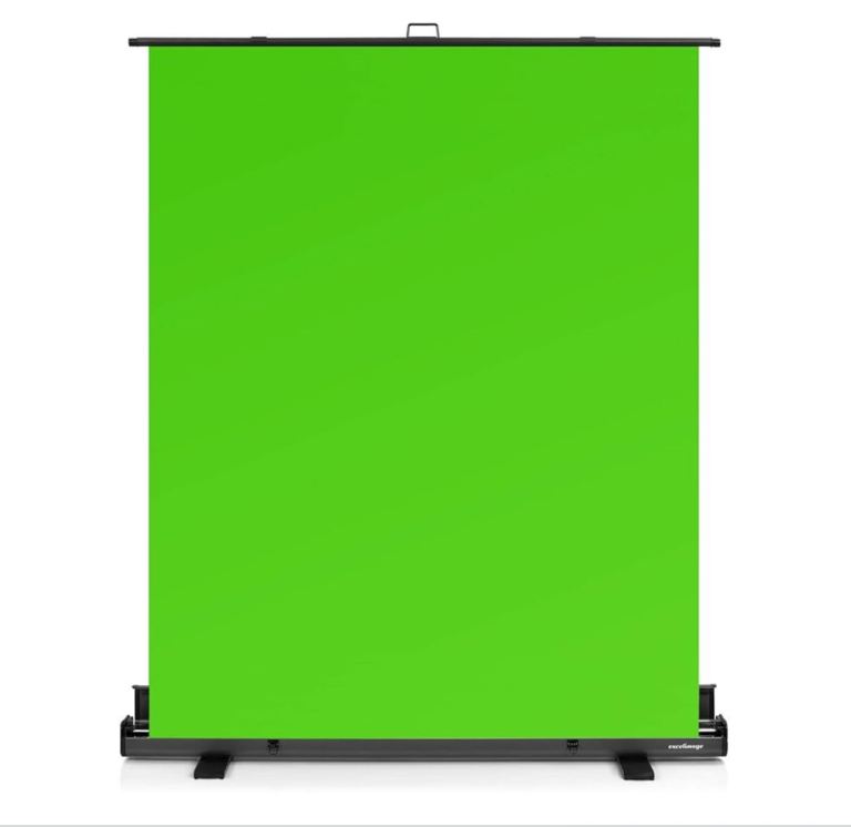 Green Screen Background With Stand, Chroma Key Screen, 71" × 59", Pop-up