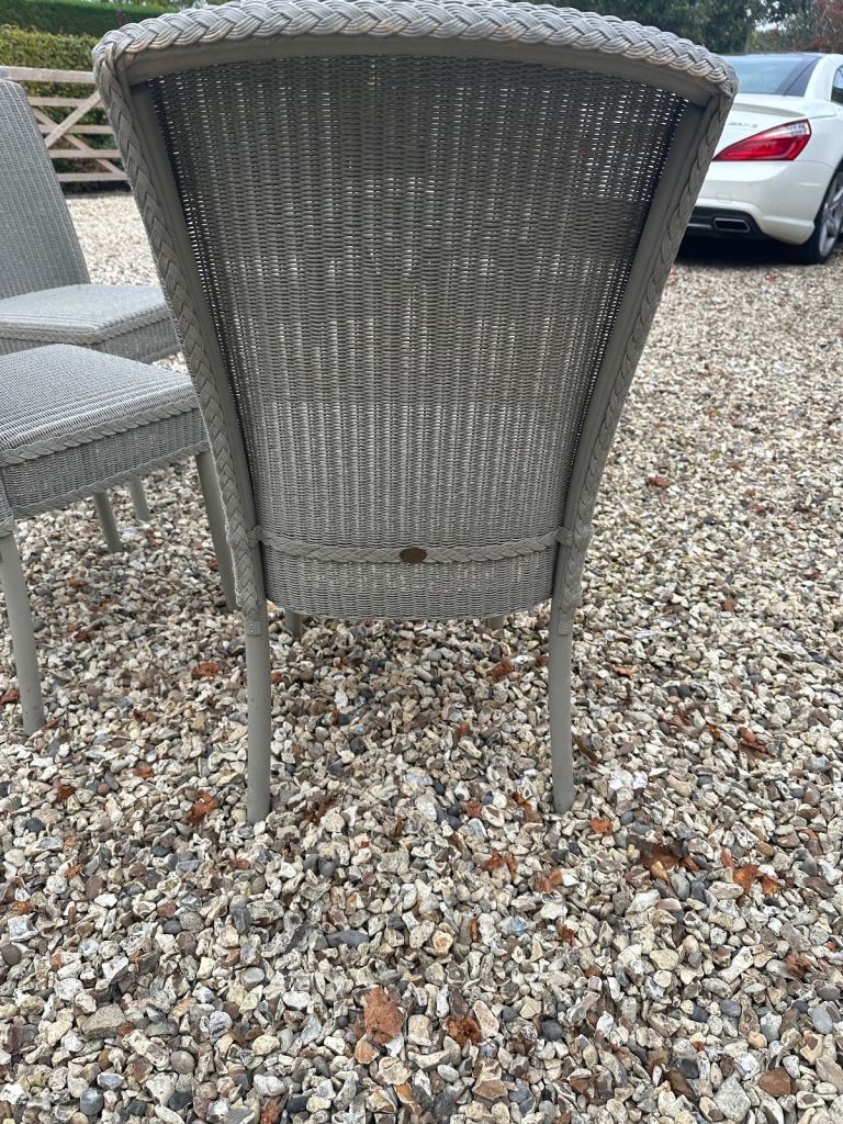 Lloyd Loom table and chairs 