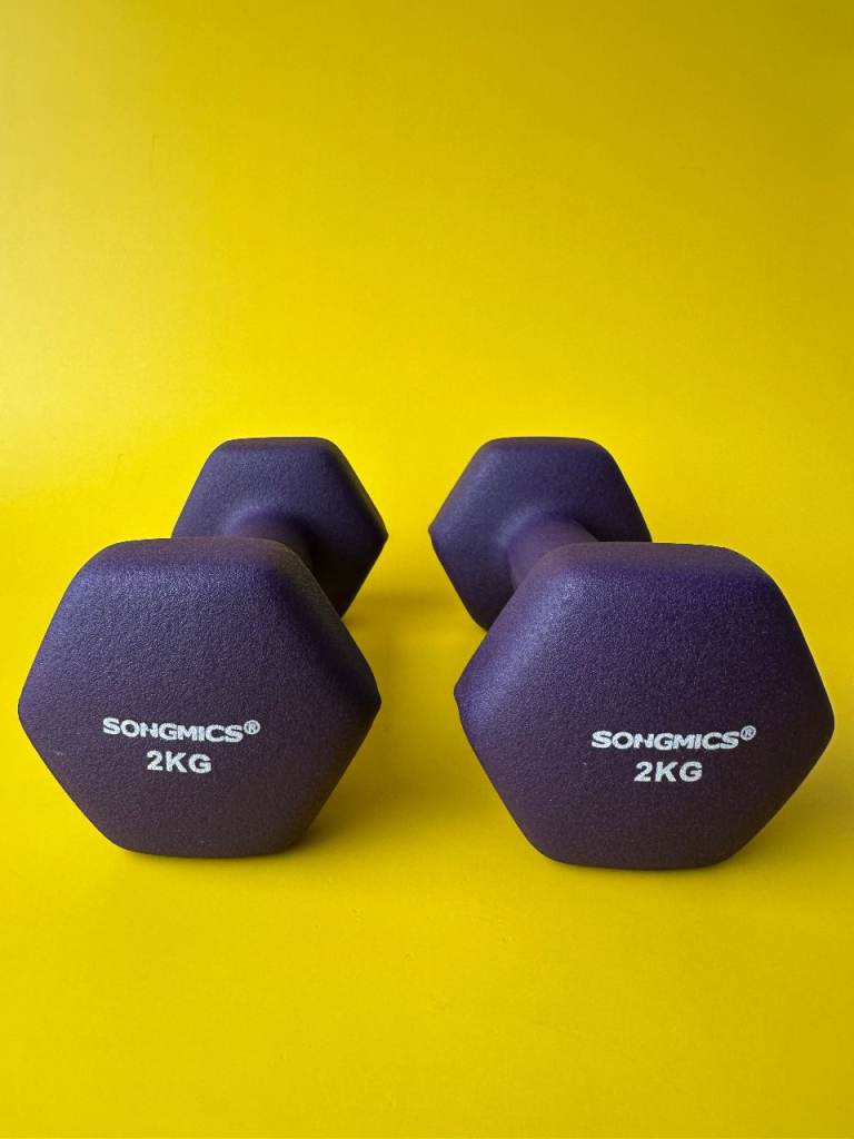 SONGMICS 2KG Dumbbells Pair – Purple - New