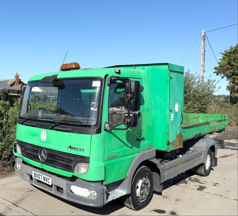 2007 MERCEDES ATEGO 816 FRONT RAM TOOLBOX TIPPER MANUAL GEARS 3 SEATS 7.5 TON