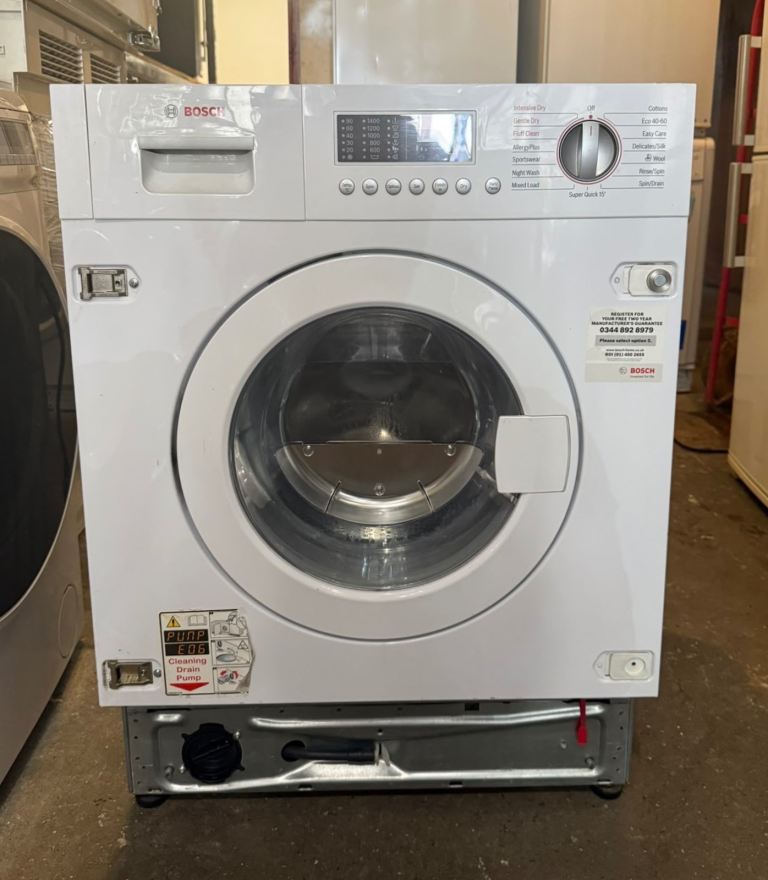 7KG BOSCH BUILT IN NICE WASHER & DRYER WITH WARRANTY 
