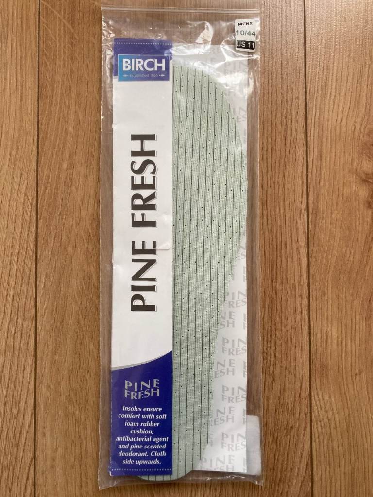 BIRCH Pine Insoles Mens UK Size 10 