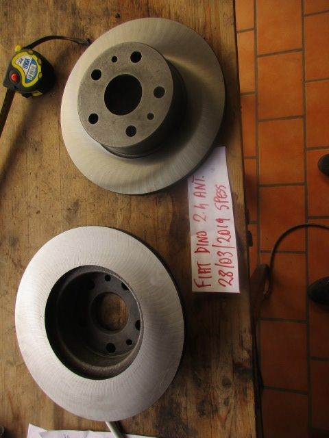 Front brake rotors Fiat Dino 2400
