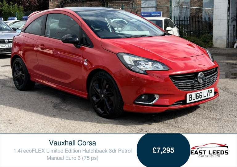 2016 Vauxhall Corsa 1.4 [75] ecoFLEX Limited Edition 3dr HATCHBACK PETROL Manual