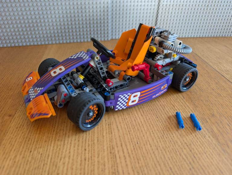 Lego Technic Race Cart 42048, Go Kart Model Complete. No box or Instructions 