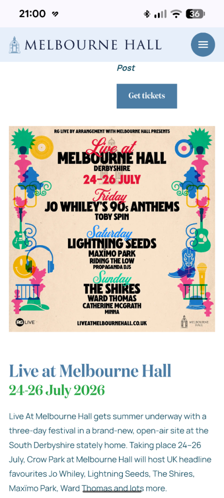 LIVE AT MELBOURNE HALL tickets 