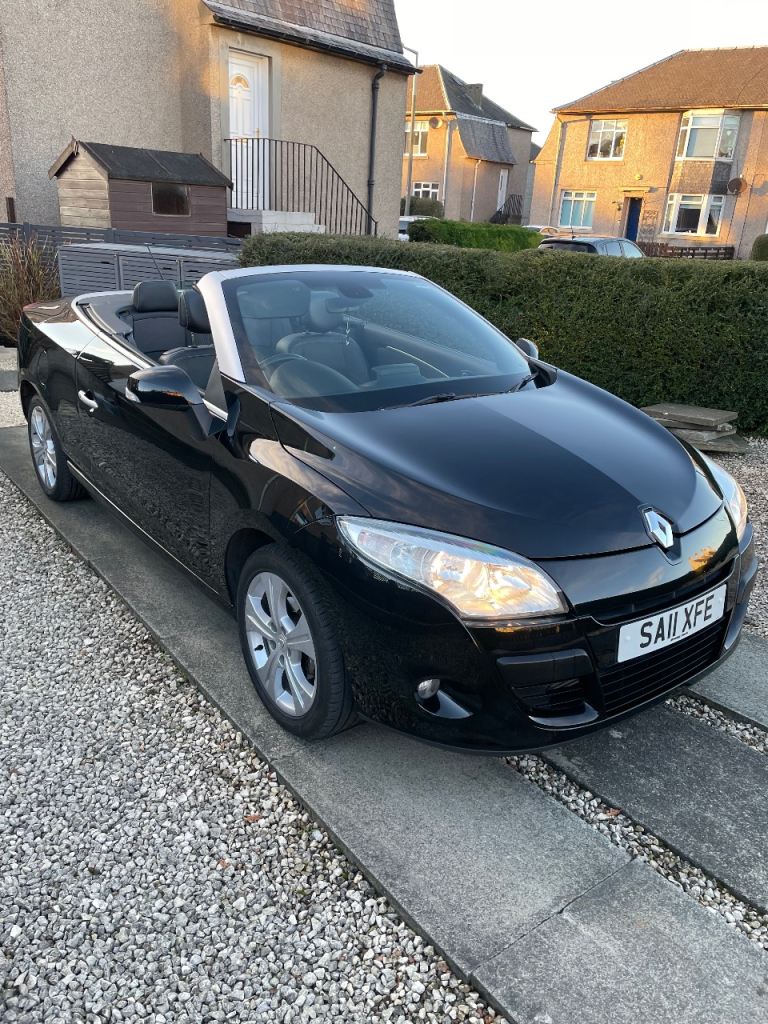 RENAULT MEGANE TOM TOM CONVERTIBLE 2011 BLACK PETROL
