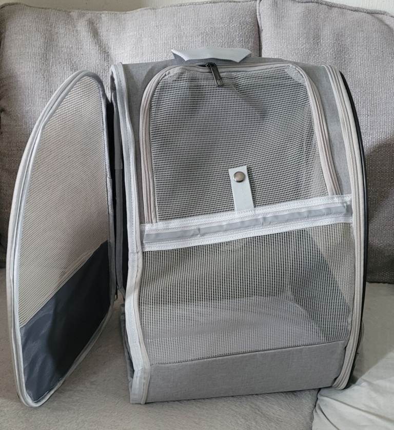 Portable cat bag grey
