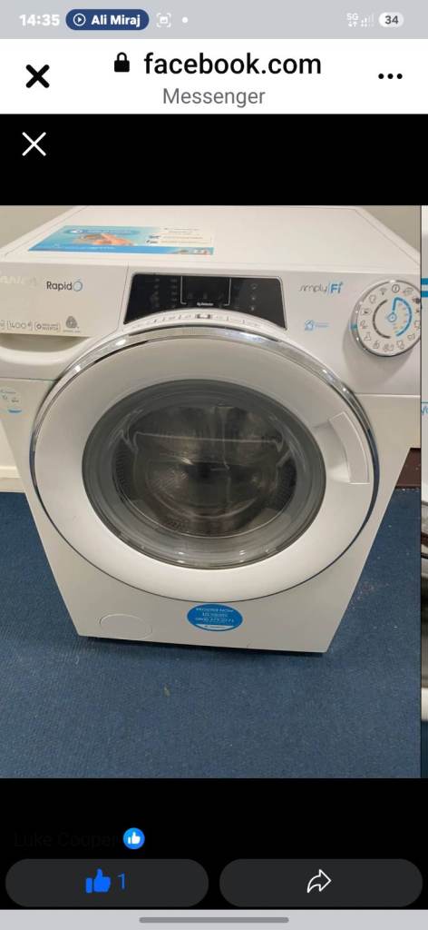  Fully functional 14kg washer dryer like new