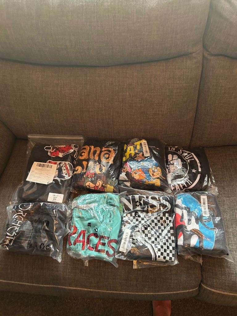 Gildan Black T-Shirt with Banana Splits Print – New, XXL