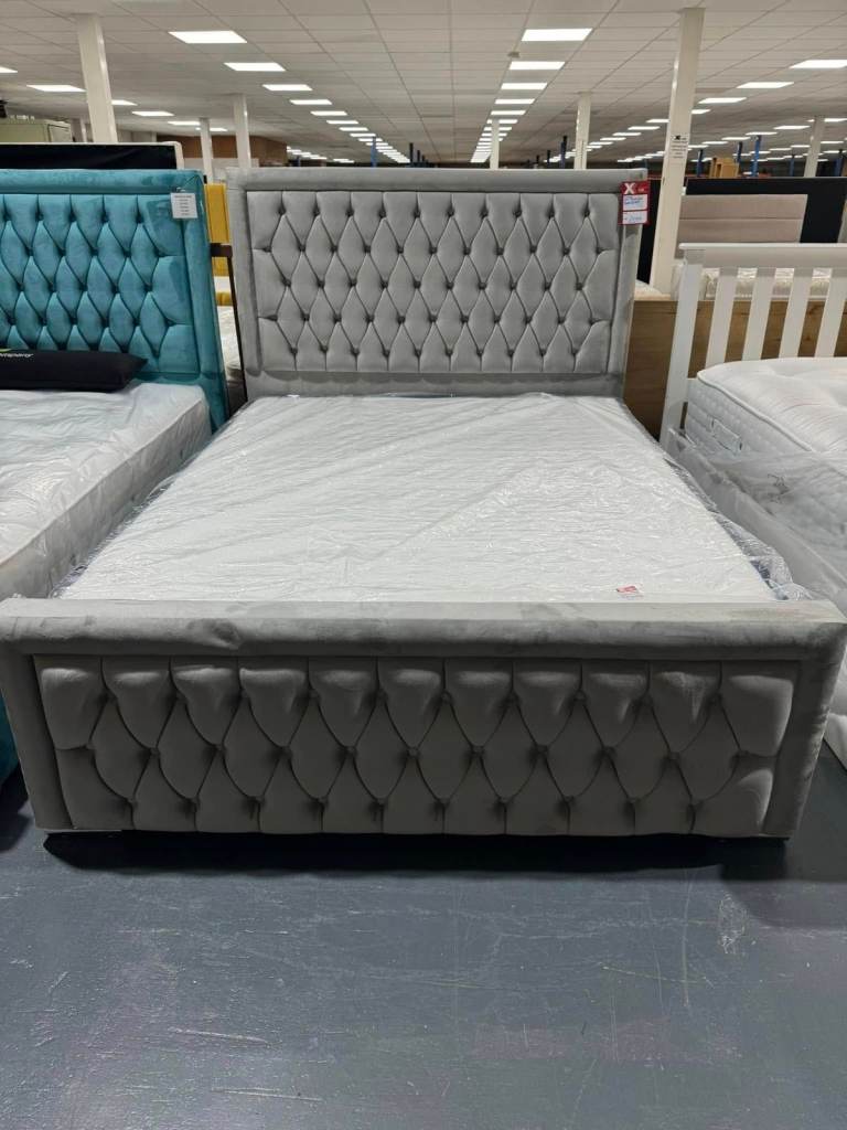 📞 Brand New Florence Bed Double Size – Penal Line Style 📦 Cheapest Price Now