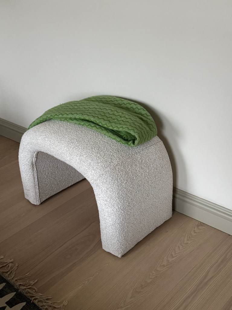Made dot com Beryl Boucle Stool - SOLD